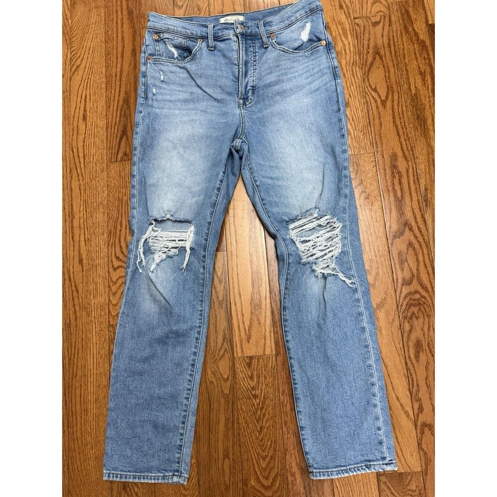 Madewell Jeans Womens 28 Blue The Perfect Vintage  Distressed Denim Medium Wash